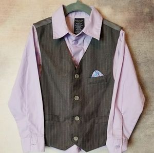 NWOT Nautica vest & dress shirt *free pants*